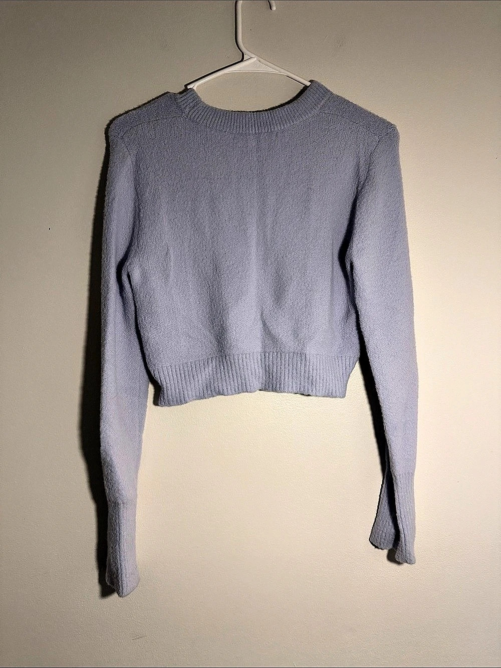 Zara Lavender Crew Neck Sweater Size Small